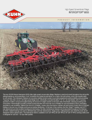 Grape cu disc-zinc Kuhn Interceptor 8055-30