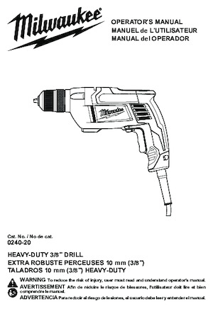 Burghie și șurubelnițe Milwaukee 0240-20