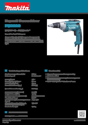 Burghie și șurubelnițe Makita FS2300