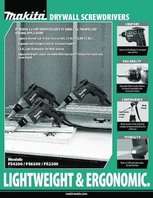 Burghie și șurubelnițe Makita FS6200