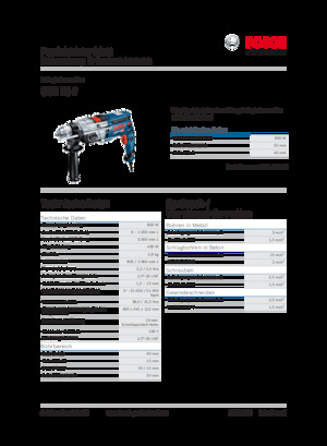 Burghie și șurubelnițe Bosch GSB 20-2