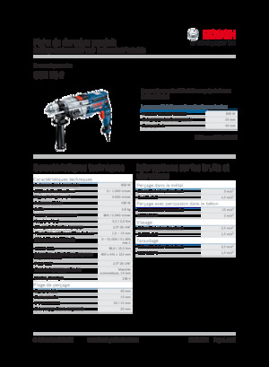 Burghie și șurubelnițe Bosch GSB 20-2