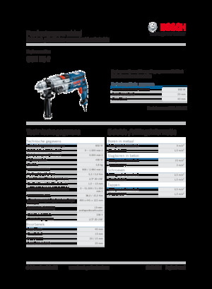 Burghie și șurubelnițe Bosch GSB 20-2