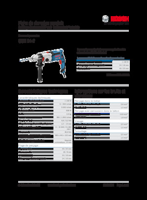 Burghie și șurubelnițe Bosch GSB 24-2