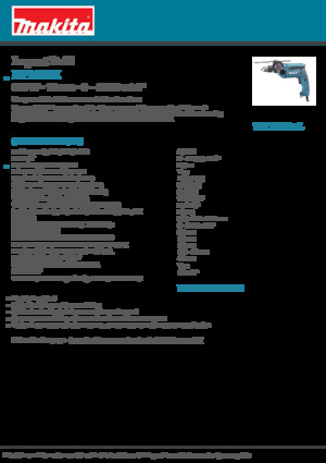 Burghie și șurubelnițe Makita HP1640K