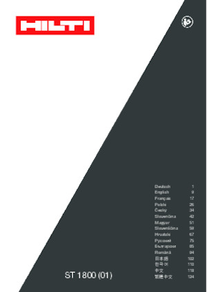 Burghie și șurubelnițe Hilti ST 1800