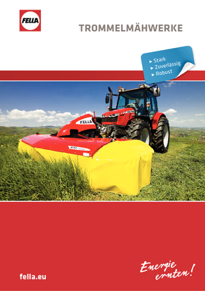 Tamburi de cosit atașați pe față, fără tambur de condiționare Fella KM 230 FP