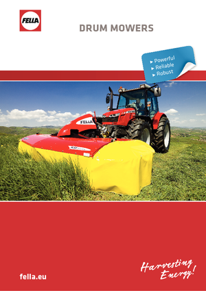 Tamburi de cosit atașați pe față, fără tambur de condiționare Fella KM 230 FP