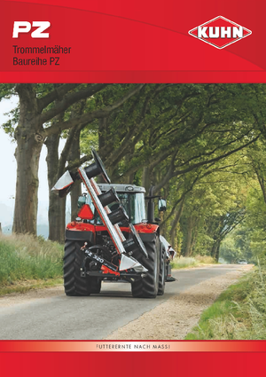 Tamburi de cosit atașați pe spate, fără tambur de condiționare Kuhn PZ 300