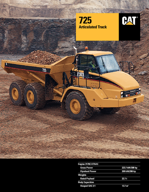 Autobasculante articulate Caterpillar 725