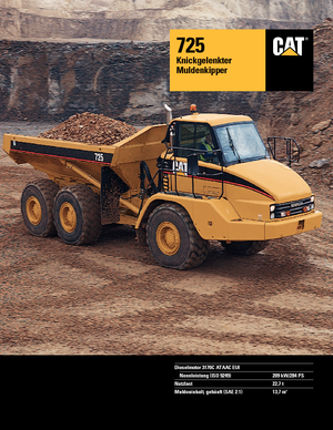 Autobasculante articulate Caterpillar 725