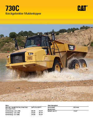 Autobasculante articulate Caterpillar 730C