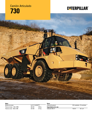 Autobasculante articulate Caterpillar 730