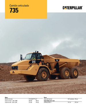 Autobasculante articulate Caterpillar 735B