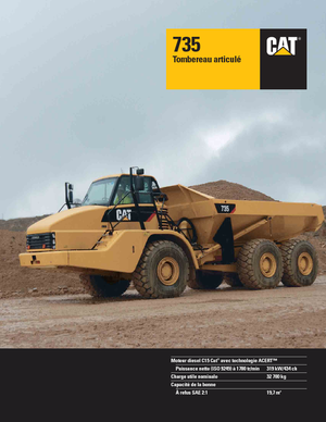 Autobasculante articulate Caterpillar 735B