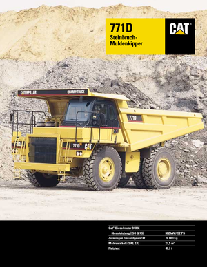 Basculante rigide Caterpillar 771 D