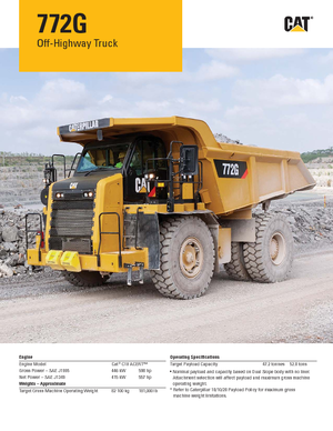 Basculante rigide Caterpillar 772G