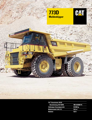 Basculante rigide Caterpillar 773 D