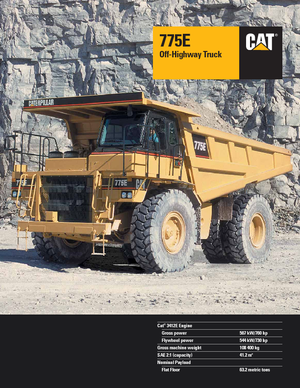 Basculante rigide Caterpillar 775 E