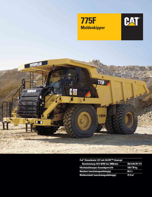 Basculante rigide Caterpillar 775F