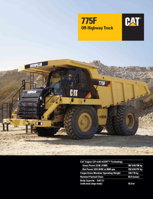 Basculante rigide Caterpillar 775F