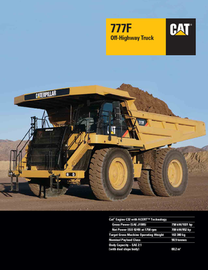 Basculante rigide Caterpillar 777F