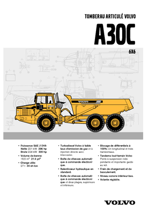 Autobasculante articulate Volvo A30C 6x6