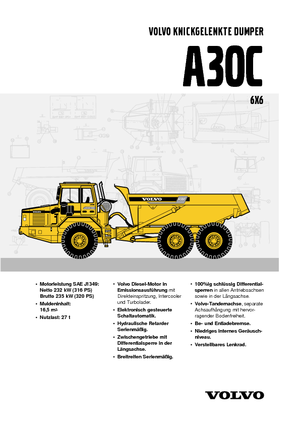 Autobasculante articulate Volvo A30C 6x6