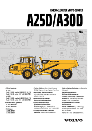 Autobasculante articulate Volvo A30D 6x6