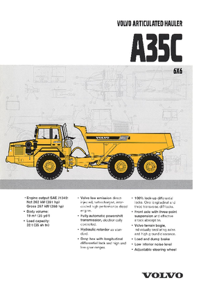 Autobasculante articulate Volvo A35C 6x6