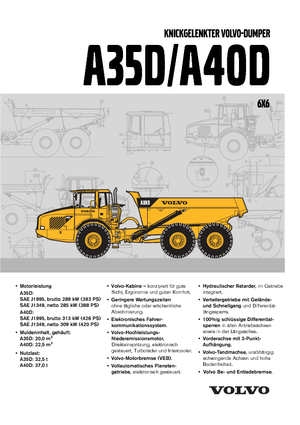 Autobasculante articulate Volvo A40D 6x6