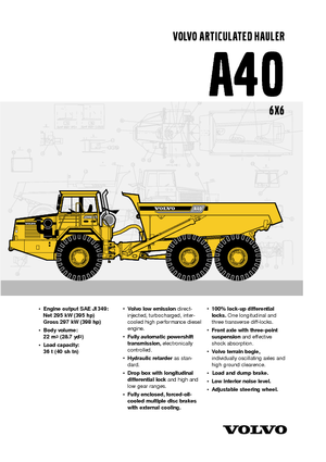 Autobasculante articulate Volvo A40