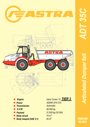 Autobasculante articulate Astra ADT 35 C