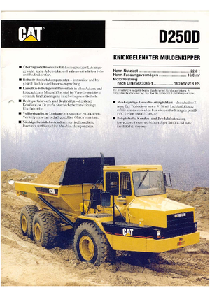 Autobasculante articulate Caterpillar D 250 D