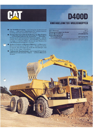 Autobasculante articulate Caterpillar D 400 D