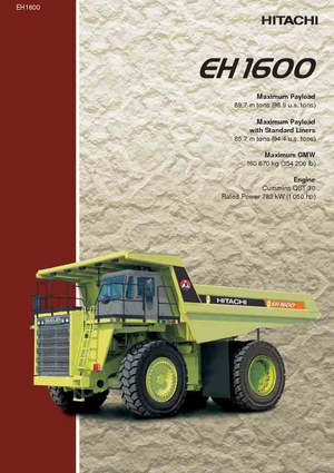 Basculante rigide Hitachi EH 1600