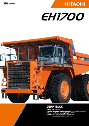 Basculante rigide Hitachi EH 1700-3