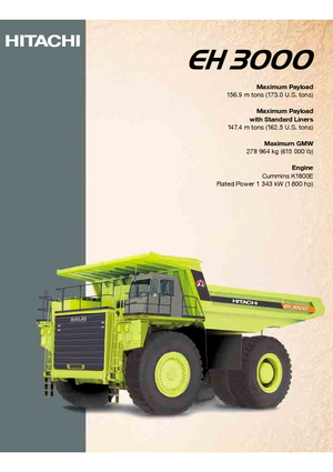 Basculante rigide Hitachi EH 3000