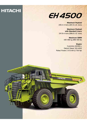 Basculante rigide Hitachi EH 4500