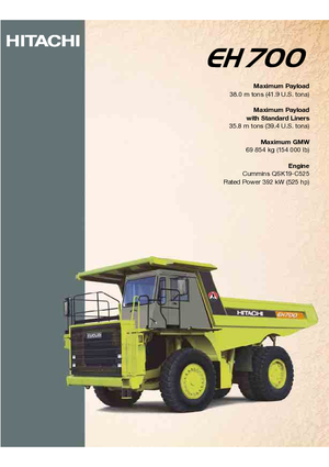 Basculante rigide Hitachi EH 700-2