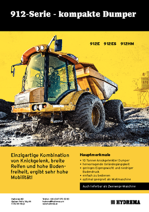 Autobasculante articulate Hydrema H 912 ES