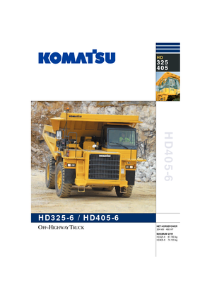 Basculante rigide Komatsu HD325-6/4WD