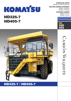 Basculante rigide Komatsu HD405-7