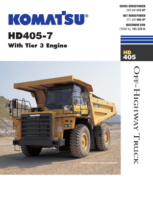 Basculante rigide Komatsu HD405-7