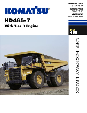 Basculante rigide Komatsu HD465-7E0
