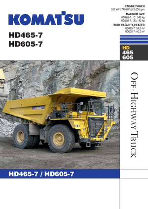 Basculante rigide Komatsu HD465-7