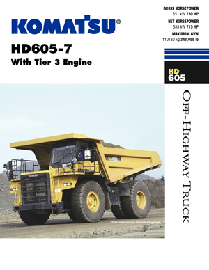 Basculante rigide Komatsu HD605-7 E0