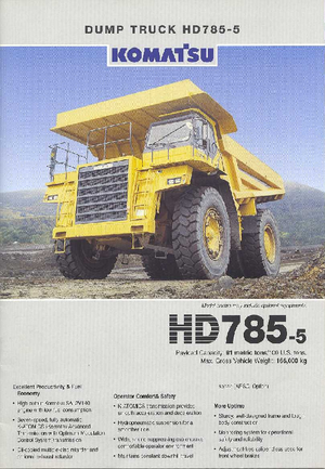 Basculante rigide Komatsu HD785-5