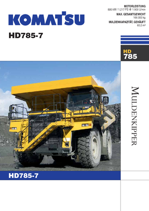 Basculante rigide Komatsu HD785-7