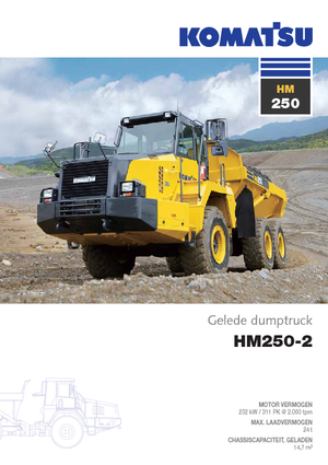Autobasculante articulate Komatsu HM250-2